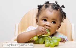 Чем полезен виноград для детей